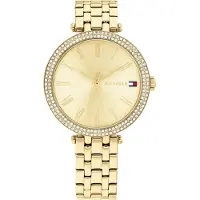 Tommy Hilfiger Analoog horloge 'NATALIE' goud / rood / transparant / wit