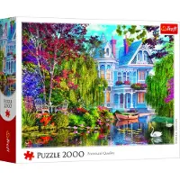 Trefl PUZZEL 2000: Huis aan het meer, artikelnummer 27129