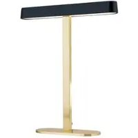 Orion LED-bureaulamp Auftakt, messing / goud, Woon-/ Eetkamer, Aluminium, Modern, LED tafellamp