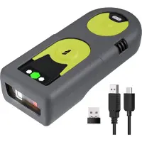 Inateck BCST-42 Barcodescanner, Bluetooth 2D met 2,4 GHz USB-adapter, leest barcodes van beeldschermen, exclusieve sneltoetsen