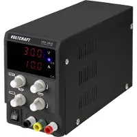 Voltcraft ESP-3010 Labvoeding, regelbaar 0 - 30 V/DC 0 - 10 A 300 W Steekaansluiting 4 mm Smal model Aantal uitgangen: 1 x