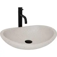 REA Wastafel Leona - Ovaal - Beige - 37X46,5X12,5Cm