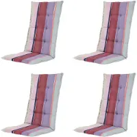Madison kussen hoge rug nox - 123x50x5cm set van 4