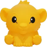 Paladone Simba SquishyGlo Siliconen Nachtlamp - 15 cm, Warm Wit