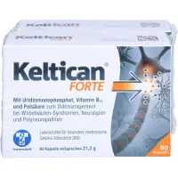 Trommsdorff GmbH & Co. KG Keltican forte capsules met uridine monofosfaat (UMP), vitamine B12 en foliumzuur, ter ondersteuning van de regeneratie van zenuwen, 80 capsules