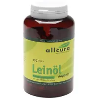 Allcura Naturheilmittel GmbH Lijnzaadolie capsules, 180 capsules