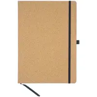 Kangaro notitieboek - A4 - kurk - met lijn - met elastiek, lint en penlus - K-552361