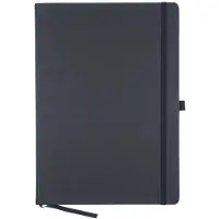 Kangaro notitieboek - A4 - zwart - met lijn - met sluitelastiek, lint en penlus - K-552261