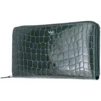 Golden Head Leren portemonnee Cayenne RFID Protect RV-Damenbörse 2820 Grün - Blau Limited donkergroen