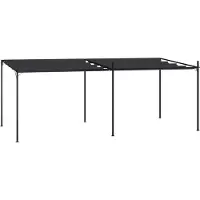 Syfax Prieel met uittrekbaar dak 600x300x233 cm antracietkleurig