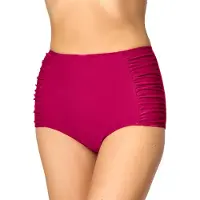 Merry Style Dames Zwembroek - Bikinibroekje - Elastische tailleband – Polyamide & Elastaan – Magenta (4140) – 44 - MS-MS10-119-SL