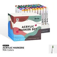 ARRTX - Acrylmarkers - 90A - Paint Brush Tip Markers - 90 kleuren