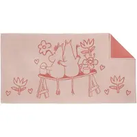 Arabia Moomin badhanddoek 70x140 cm Liefde roze