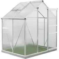 Westmann Aluminium kas flora 64 zilver 132x190x201cm