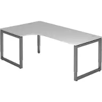 Hjh OFFICE PRO REGO 82 G - 200 x 120 Tafelhoogte I In hoogte verstelbaar Grijs/Grafiet