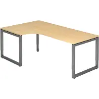 Hjh OFFICE PRO REGO 82 G - 200 x 120 Tafelhoogte I In hoogte verstelbaar Esdoorn/Grafiet