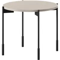 Bogart Sonatia Salontafel Rond 45 cm - Kasjmier MDF Tafelblad | Kleur: Kasjmier | Maat: 49x40 cm