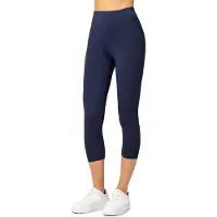Merry Style MS-MS10-144-LE Dames Capri Leggings - Sport - Vrijetijdsbroek - 3/4 Lengte - Viscose - Sporbroek - Yogabroek - Marineblauw - XL