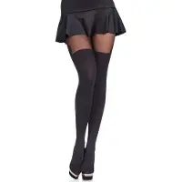 Merry Style Dames Panty - 60 DEN - Polyamide - Microvezel - MS-GB-370 - Zwart - M