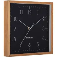 Karlsson Klok Neat Cuadrado Black