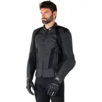 Alpinestars Missile V3 Airflow, leren jas ,zwart/zwart ,58