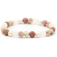 Karma Armband Spiral Every Day Elastic Rose Crystal