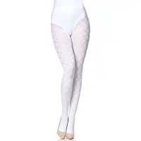 Merry Style MS-GB-328 Dames Panty - 60 DEN- 3D-technologie - Polyamide - Wit - M