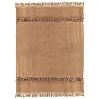 Unique living plaid saba 130x180cm camel