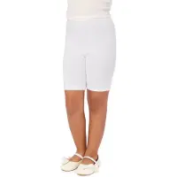 Merry Style MS-MS10-227-LE Meisjes Leggings - Sport - Vrijetijdsbroek - Kort - Katoen - Sporbroek - Yogabroek - Wit - 158