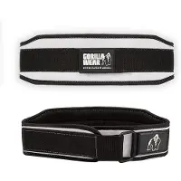 Gorilla wear Halterriem - 4 Inch Dames Lifting Belt - Zwart/Wit - S