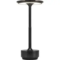 Goliving Horizon batterij-aangedreven tafellamp - nachtlampje - dimbaar - warm wit licht - energiezuinig - hoogte 27 cm - zwart