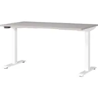 Huisenthuis.nl Elektrisch zit-sta Bureau Galileo Wit - Kasjmier - 140x80cm - Hoogte 120 cm - In hoogte verstelbaar