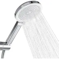 Auralum Max Douchekop - Regendouche - Wellness - 4 Sproeistanden - Betere Huid - Handdouche - Waterbesparende - Chrome
