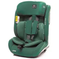 4Baby Kinderzitje met ISOFIX-systeem, geschikt voor kinderen van 9-36 kg, model Go-Fix I-Size, comfortabel tot 12 jaar, kleur: groen