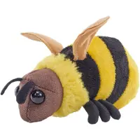 Wild republic honing bij knuffel - pluche - 13 cm - insecten - knuffeldieren - bijen