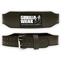 Gorilla wear Halterriem - 4 Inch Padded Leren Lifting Belt - Legergroen - 2XL/3XL