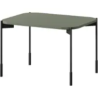 Bogart Sonatia salontafel rechthoekig 60x40 cm met metalen poten | Kleur: Olijfgroen | Maat: 60x40x45 cm