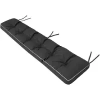 Hobbygarden Etna - Kussen voor Bank - 150 cm - Zwart - Ekolen