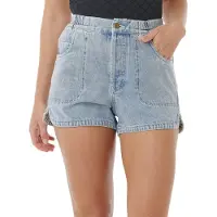 Rip Curl - Women's Pacific Rider Denim Short - Short XS, grijs