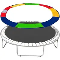 Viking Sports - Trampoline rand - 366 cm - pvc - rood geel blauw groen
