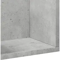 vidaXL Wandkasten 2 st 75x18x16,5 cm bewerkt hout betongrijs