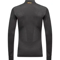 Salewa - Zebru Med Warm AMR Half Zip Tee - Merino-ondergoed S, grijs/zwart