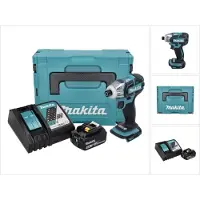 Makita DTS 141 RT1J accuschroevendraaier 18 V 40 Nm 1/4" borstelloos + 1x oplaadbare accu 5.0 Ah + lader + Makpac
