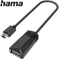 Hama USB-OTG-adapter Mini-USB-stekker - USB-aansluiting USB 2.0 480 Mbit/s