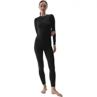 4F T-shirt Thermo Naadloos Dames Zwart allover 20A - Maat M/L