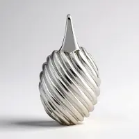 Cavill - Zilveren Hanger - 925 Sterling Zilver - Elegant Spiraalvormig Ontwerp - Modern Tijdloos Sieraad - 22x12 mm - 2,7g