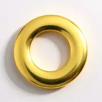 Cavill - Zilveren Hanger 925 Sterling Zilver Verguld - Elegante Ronde Minimalistische Donutvorm - Tijdloze Glanzende Sieraden 30x30 mm