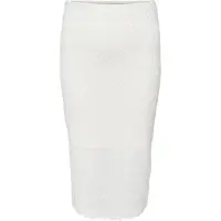 ONLY Carrosil Midi-rok Dames Wit M-46/48