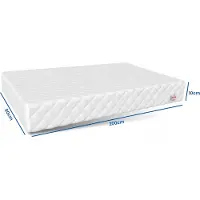 Viking Choice Matras - 200x90x8 cm - Wit Koudschuim - Met Antiallergische Kokoslaag en Wasbare Hoes