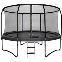 Viking Choice Trampoline met veiligheidsnet en ladder - 244 cm - Zwart - Stevige metalen structuur